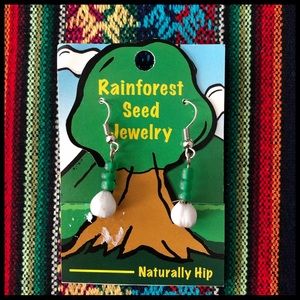 {Fair Trade} Rainforest Seed Boho Earrings